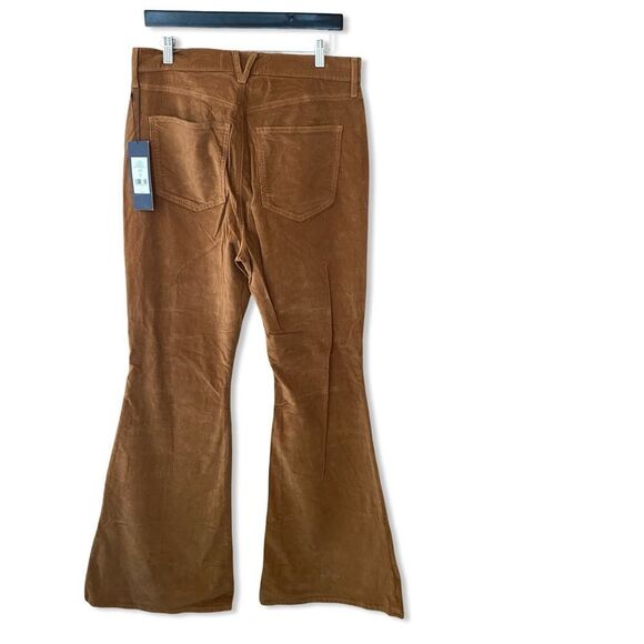 Veronica Beard Carson Corduroy Kick-Flare Pants tan brown bells jeans NWT 32 - Picture 9 of 12